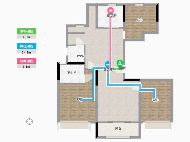 浙江省-湖州市-市心府-113.00-户型库-动静线