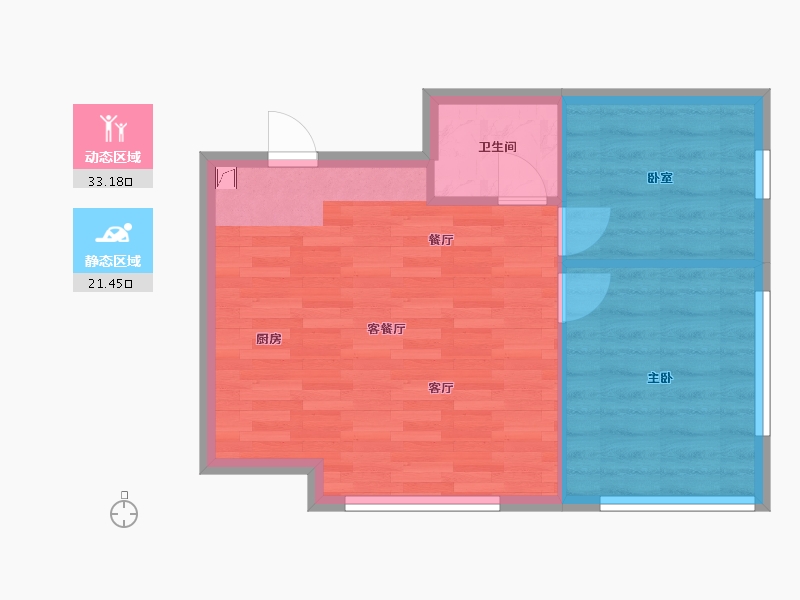 四川省-成都市-华庭悦璟-53.76-户型库-动静分区