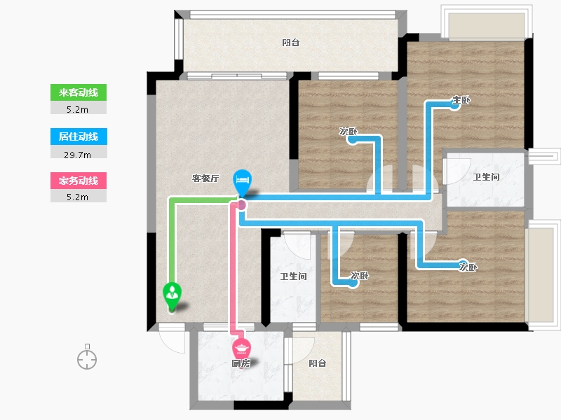 广东省-梅州市-锦绣江山-108.00-户型库-动静线