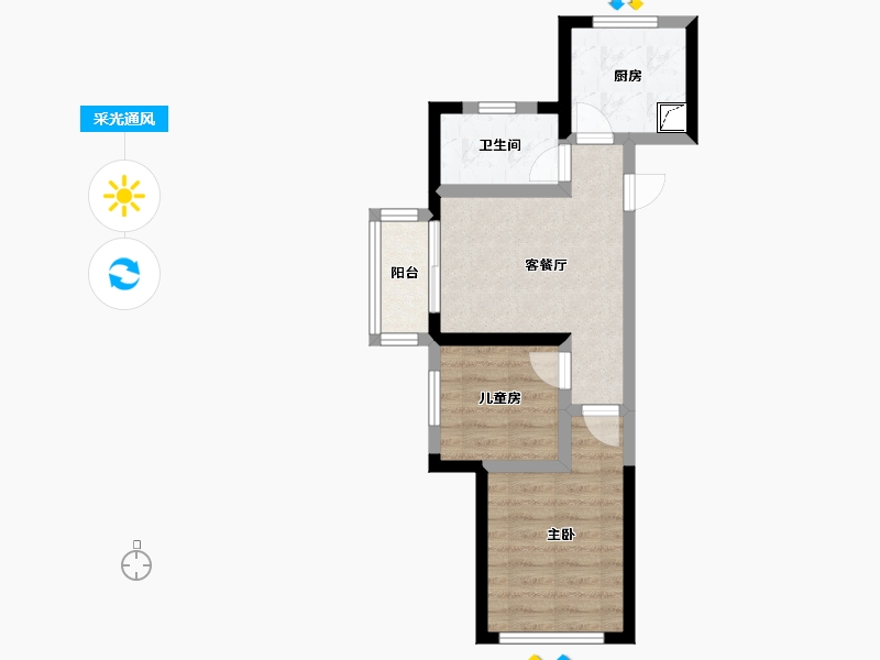 河南省-郑州市-泰宏建业国际城-43.40-户型库-采光通风