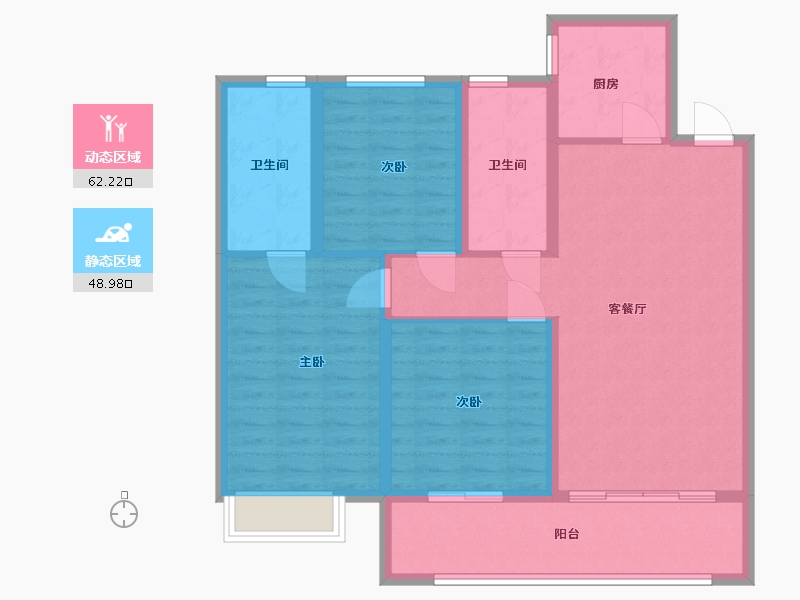 山东省-菏泽市-澳泽幸福里-100.00-户型库-动静分区