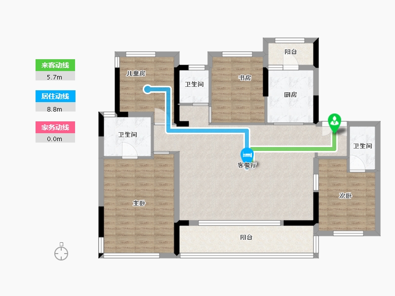 四川省-成都市-华宇大发御璟云玺-0.00-户型库-动静线