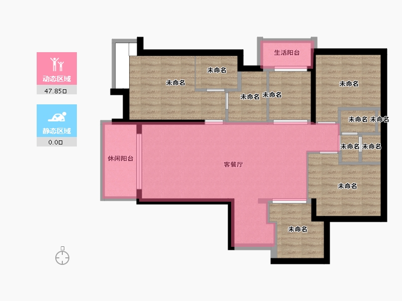 湖南省-长沙市-万科里金域国际-99.17-户型库-动静分区