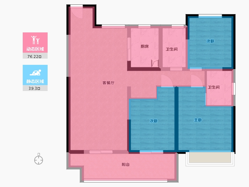 河南省-许昌市-新城金樾府-103.00-户型库-动静分区