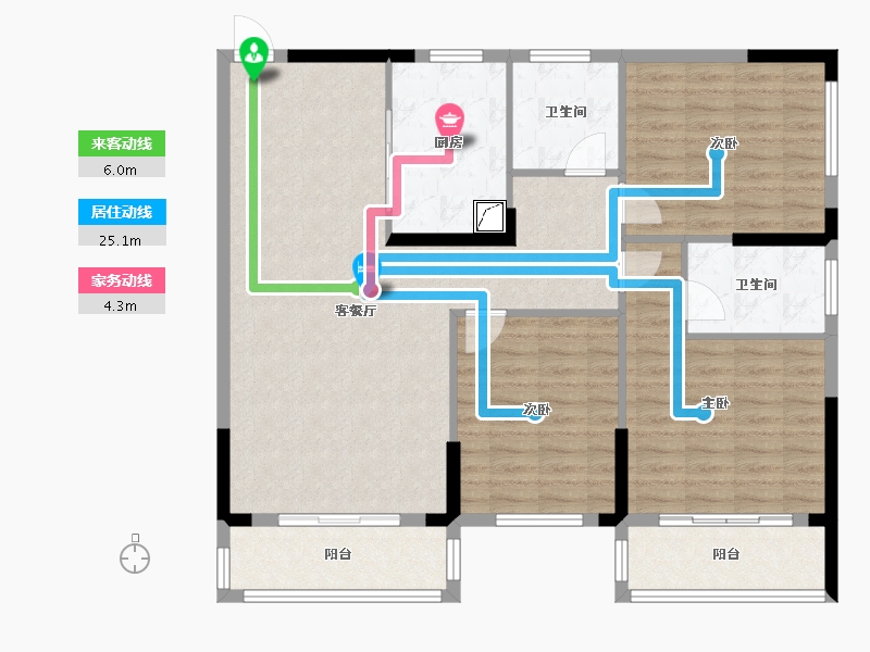 广西壮族自治区-桂林市-全州县新区电力小区-110.00-户型库-动静线