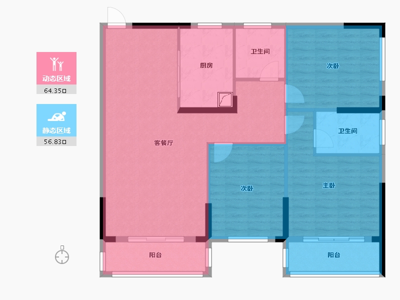 广西壮族自治区-桂林市-全州县新区电力小区-110.00-户型库-动静分区