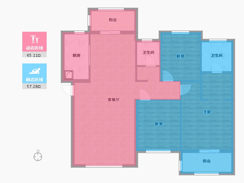 江西省-南昌市-新力时代广场-117.95-户型库-动静分区