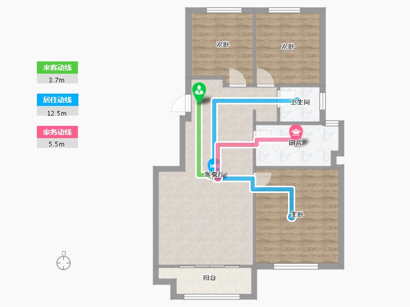 宁夏回族自治区-银川市-中海国际社区-78.30-户型库-动静线