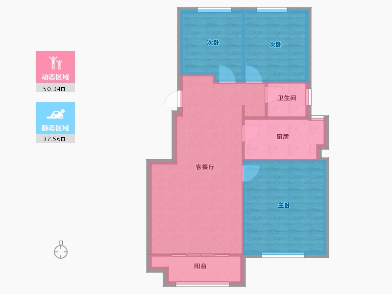 宁夏回族自治区-银川市-中海国际社区-78.30-户型库-动静分区