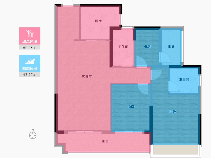 广东省-揭阳市-玺悦华府-100.00-户型库-动静分区