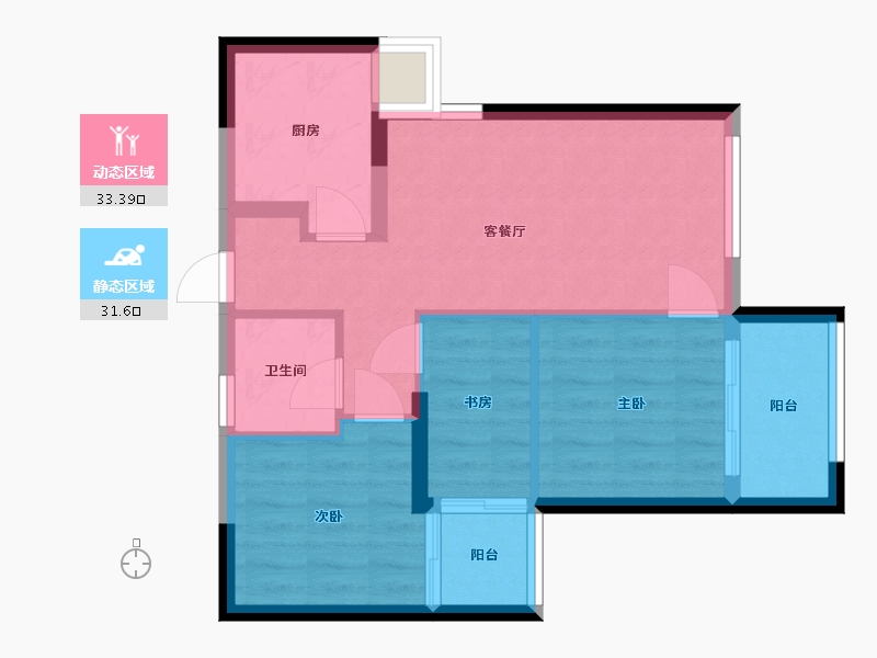 福建省-厦门市-芸溪祥府-63.00-户型库-动静分区