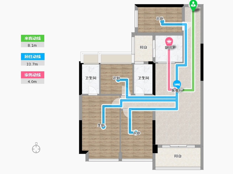 广东省-中山市-新光天地-110.00-户型库-动静线