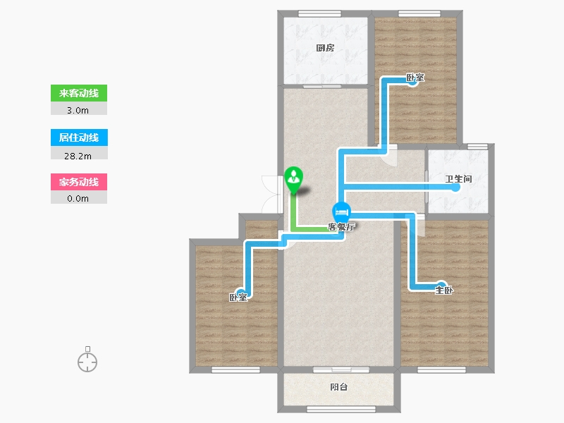 新疆维吾尔自治区-石河子市-145-120.00-户型库-动静线