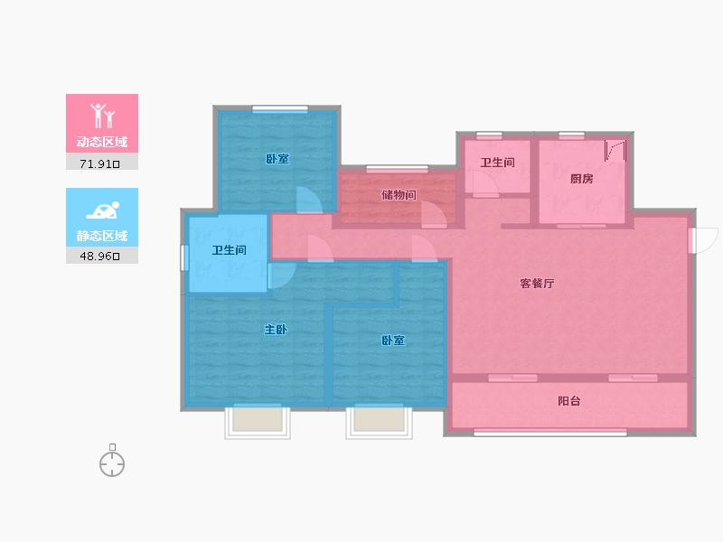 河南省-安阳市-建业-108.00-户型库-动静分区