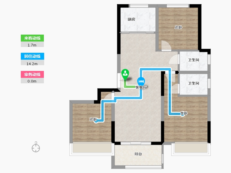 河南省-许昌市-万象城-84.00-户型库-动静线