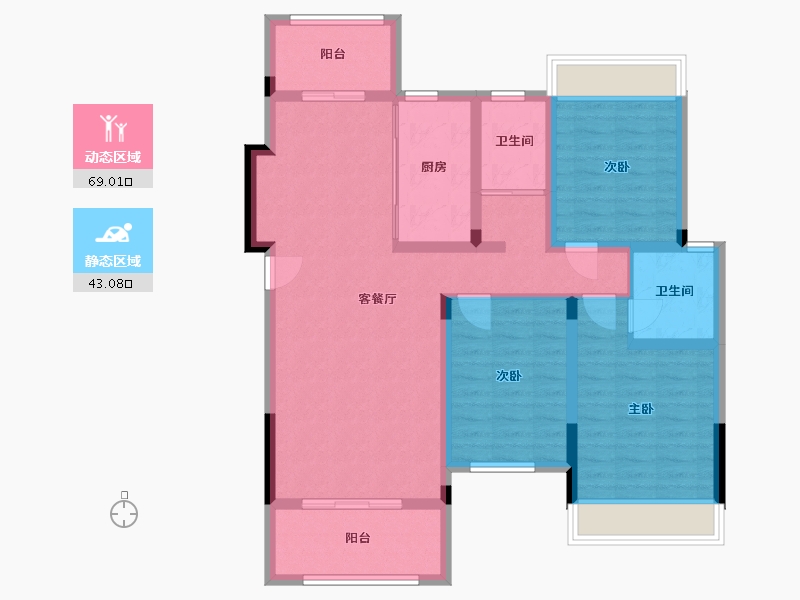 广西壮族自治区-桂林市-安厦漓江大美-100.00-户型库-动静分区