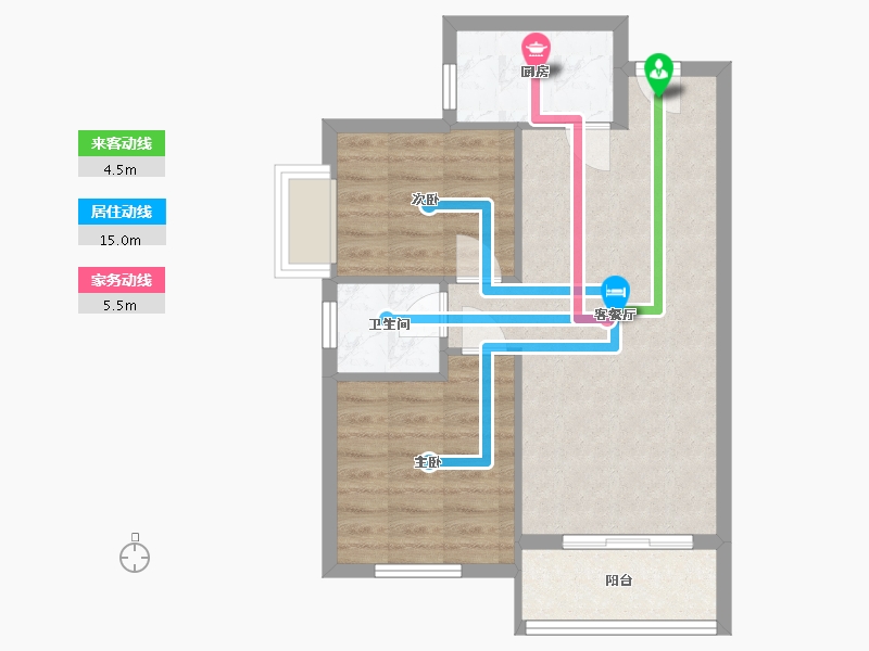 湖北省-十堰市-福泽嘉苑-62.27-户型库-动静线