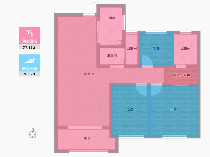 湖北省-十堰市-太学府-77.44-户型库-动静分区