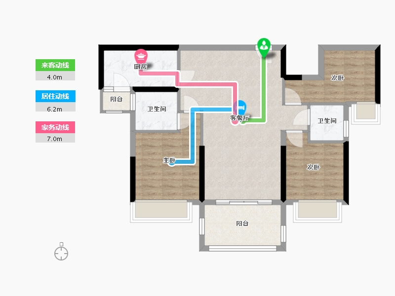 广东省-河源市-霸王花，东城国际-82.00-户型库-动静线