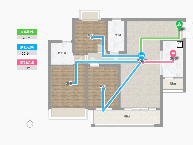 四川省-自贡市-望江名城-113.00-户型库-动静线