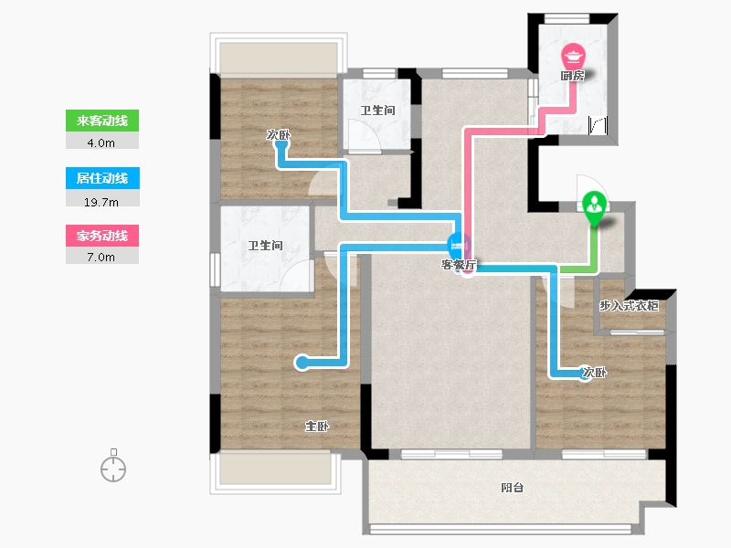 安徽省-亳州市-名邦·幸福里-116.14-户型库-动静线