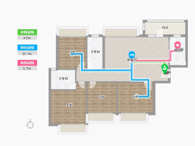 广东省-中山市-中信左岸-98.23-户型库-动静线