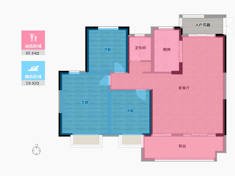 安徽省-阜阳市-锦绣学府-100.00-户型库-动静分区