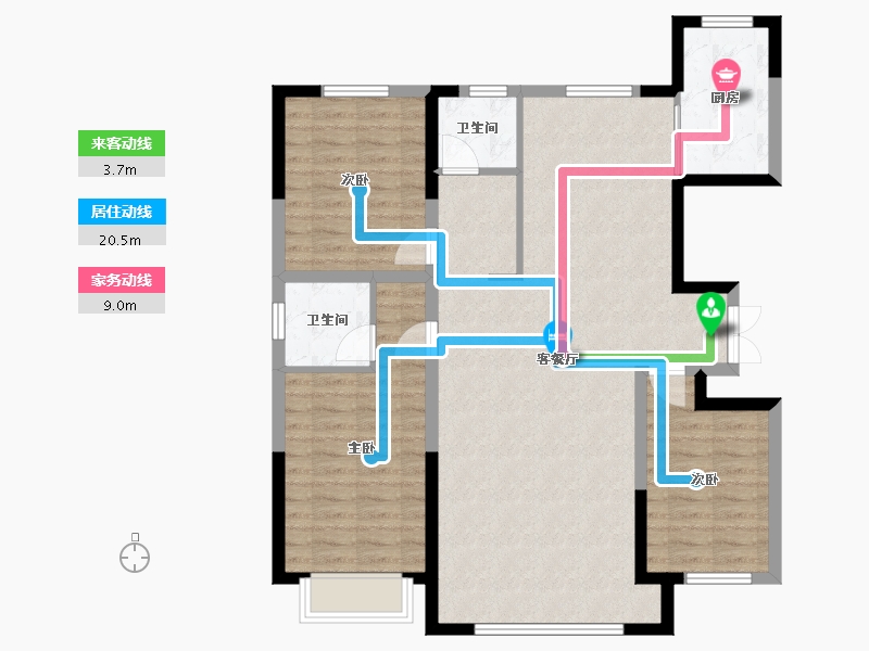 宁夏回族自治区-中卫市-阳光悦府-115.00-户型库-动静线