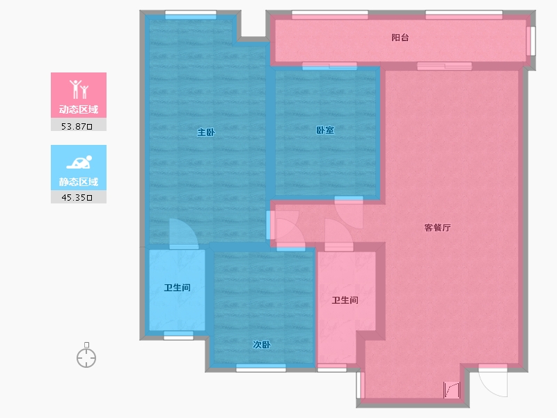 河南省-商丘市-建业公园里-100.00-户型库-动静分区