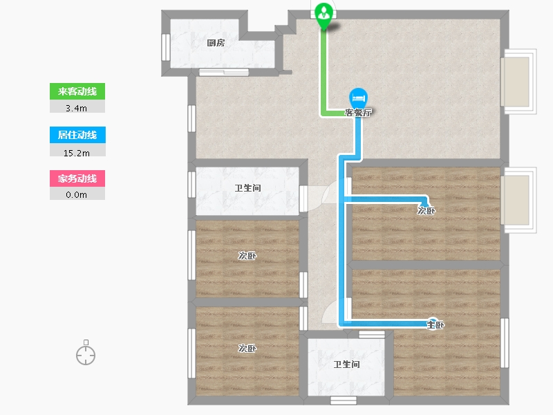 河南省-新乡市-御府右岸-130.00-户型库-动静线