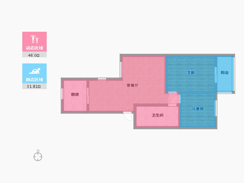 陕西省-西安市-高科花园-63.00-户型库-动静分区