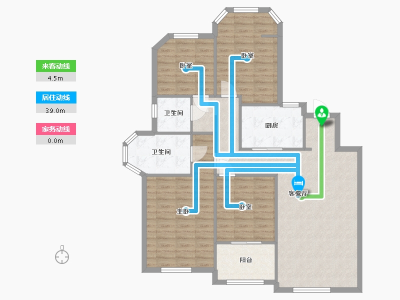 江苏省-南京市-金地自在城-120.00-户型库-动静线