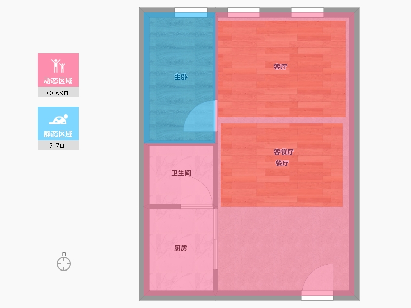 北京-undefined-福成尚领时代-45.78-户型库-动静分区