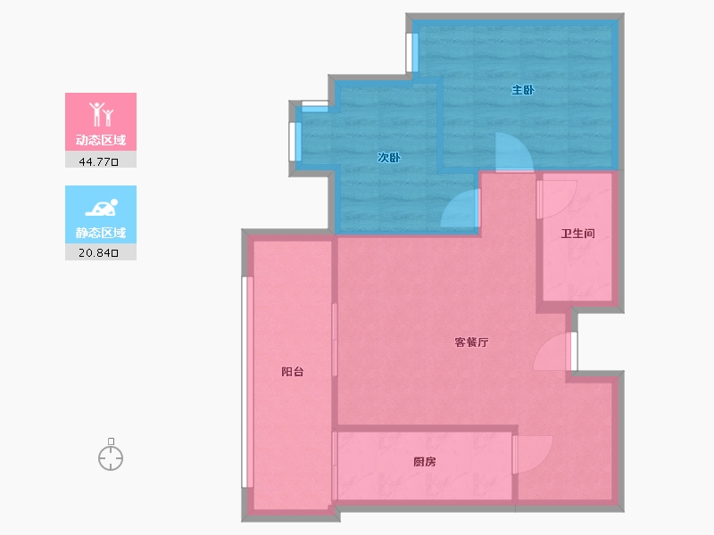 四川省-成都市-映日荷花-56.00-户型库-动静分区