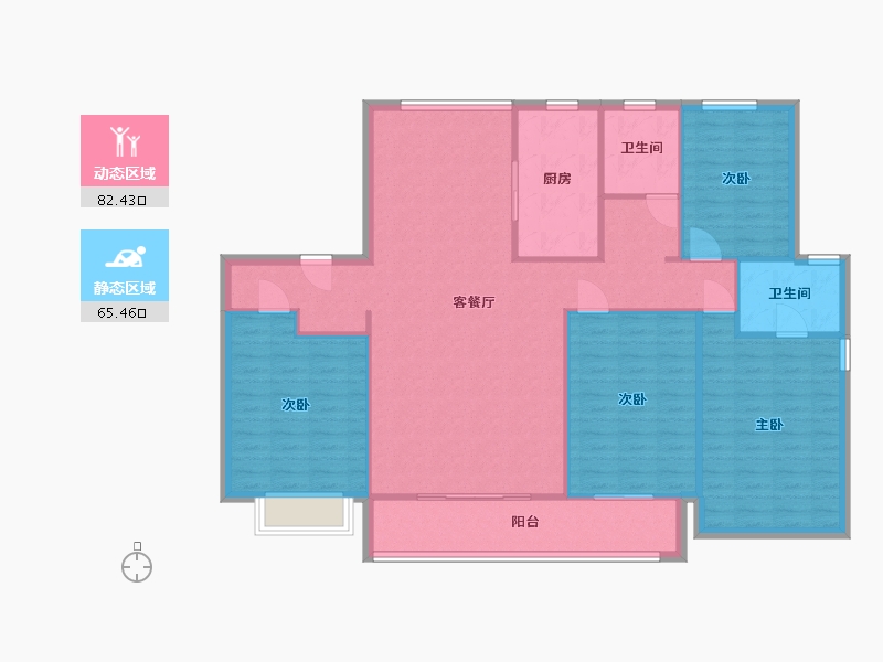 山东省-东营市-贵和府-150.00-户型库-动静分区