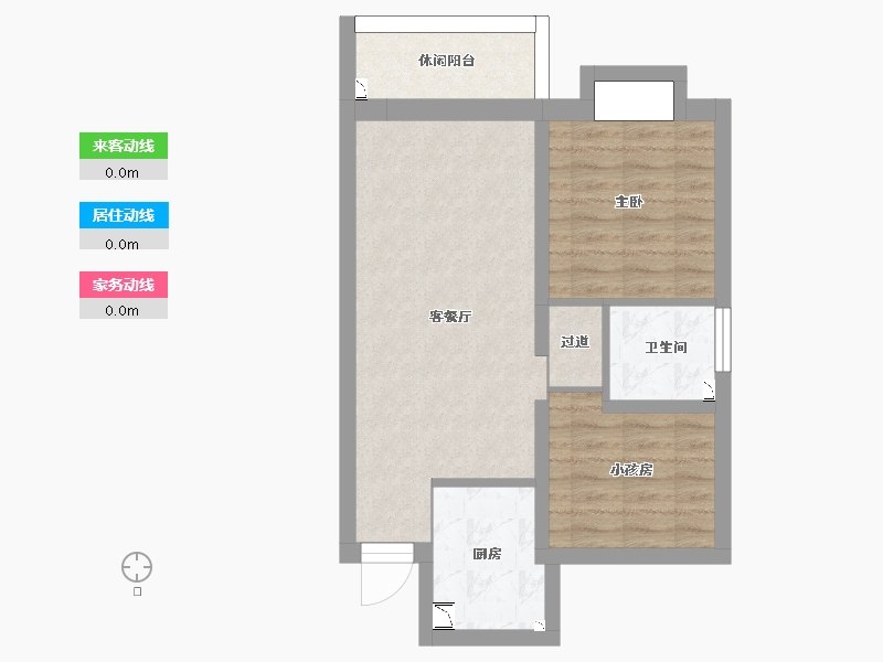 湖南省-长沙市-长沙平吉上苑-57.97-户型库-动静线