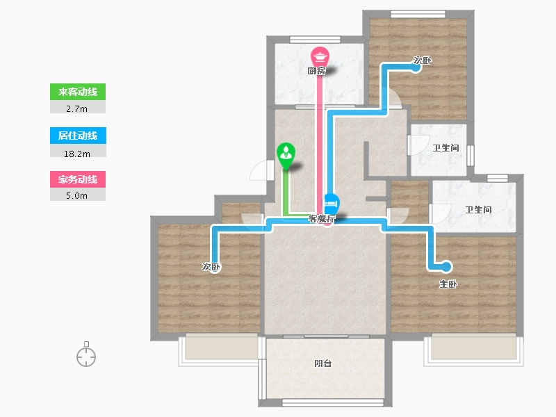 山东省-青岛市-名城-89.00-户型库-动静线