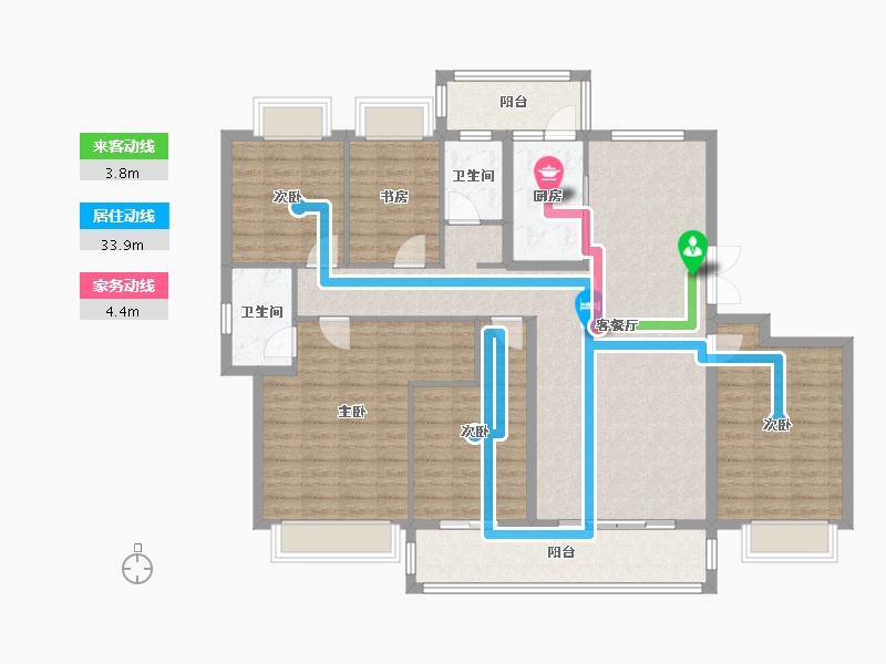 云南省-曲靖市-十五城-140.00-户型库-动静线