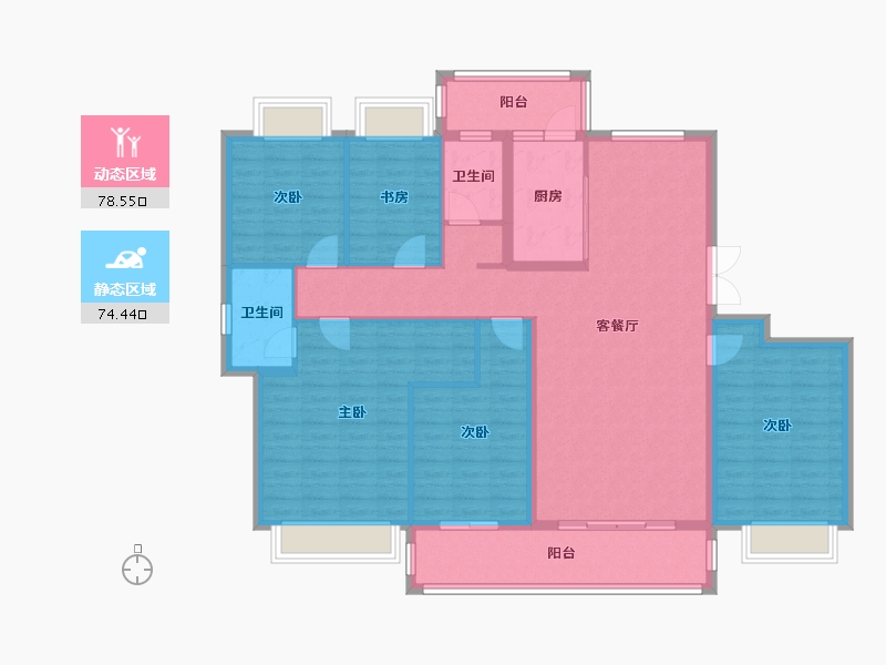 云南省-曲靖市-十五城-140.00-户型库-动静分区