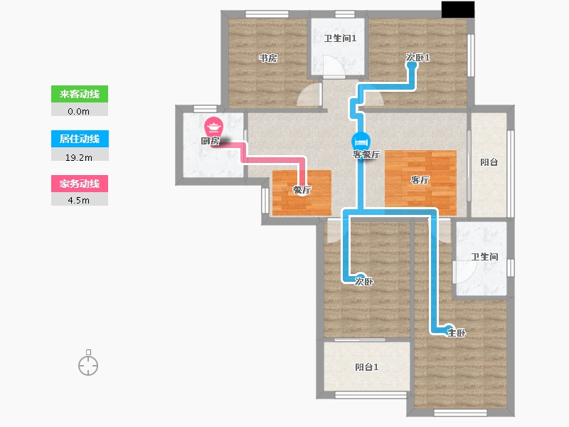 北京-北京市-所有标注尺寸及设施仅供参考，具体以实际交付为准-102.89-户型库-动静线