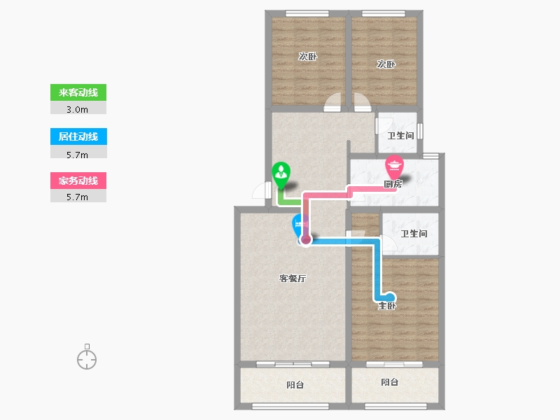 山东省-菏泽市-翰林华庭-99.00-户型库-动静线