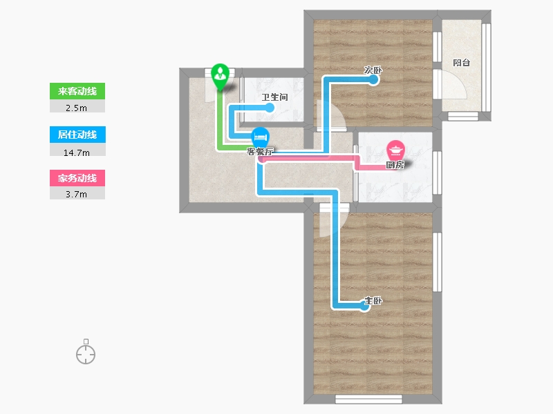 北京-北京市-和平西街-44.00-户型库-动静线