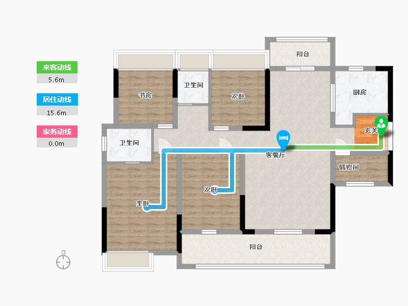 湖南省-永州市-步步高-155.00-户型库-动静线