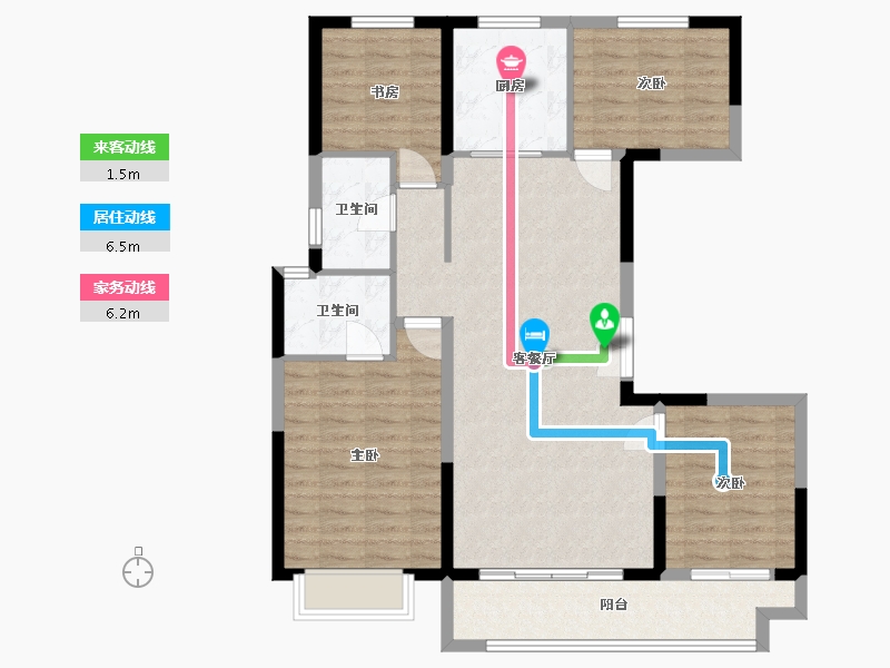 山东省-德州市-檀府-116.00-户型库-动静线