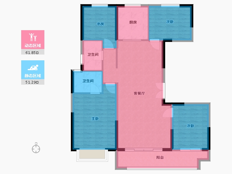 山东省-德州市-檀府-116.00-户型库-动静分区