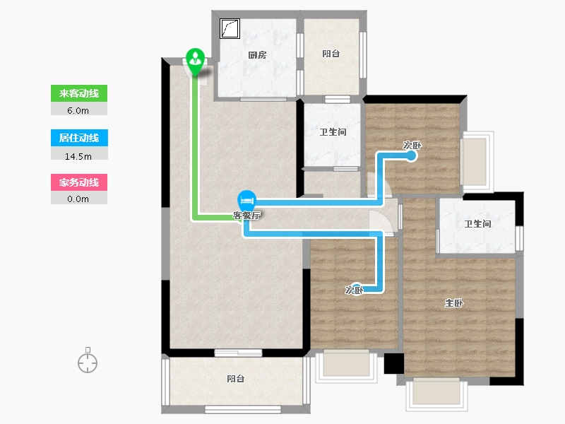 广东省-湛江市-海湾城-102.00-户型库-动静线