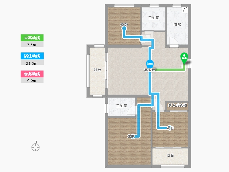 山东省-德州市-玫瑰园-100.00-户型库-动静线