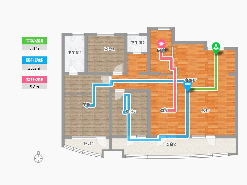 山东省-青岛市-青铁观海地-122.00-户型库-动静线