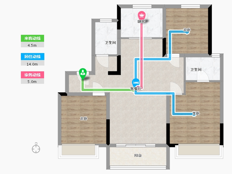 山东省-济南市-银丰玺悦-98.00-户型库-动静线