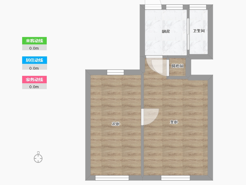 上海-上海市-高华小区-45.86-户型库-动静线